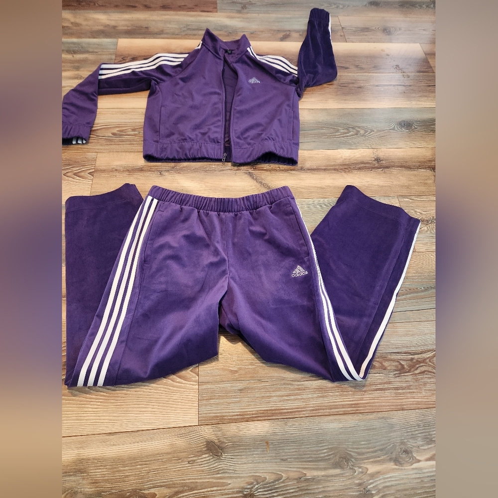 NWT Adidas Y2K Velour Glam Tracksuit Size Large - Picture 6 of 10